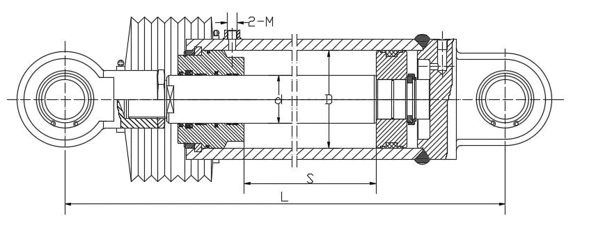 Reverse thrust cylinder
