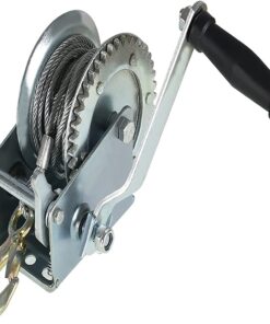 1BJY-HW-07S 1800lbs Heavy Duty Hand Winch Boat Winch with 10m 32ft Steel Cable for Boat Trailer or ATV