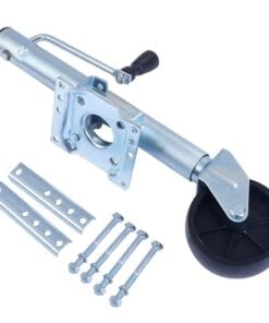 1BJY-TJ-01 Zinc Marine Trailer Jack Heavy-Duty Swivel Mount with 6-Inch Wheel