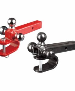 1BJY-HM-60 Tri-ball Mount with Clevis Hook Black Powder Coat Towing Hitch Ball Mount Sold Shank