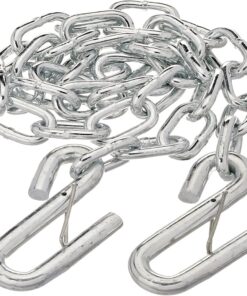 1BJY-SC-04 Chaîne de sécurité pour remorque de 26 pouces avec 17 crochets en S de 32 pouces, résistance à la rupture de 7 000 lb