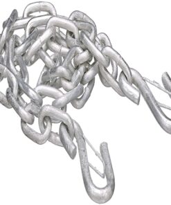1BJY-SC-29 1 4 Inch x 36 Inch Trailer Boat Gooseneck Safety Chain with Spring Clips Grade 30 with S Hook