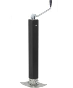 1BJY-TJ-36 ドロップレッグスクエアダイレクトウェルドトレーラージャック(フットプレート付き) - トップウィンド - 15インチ - 7000ポンド