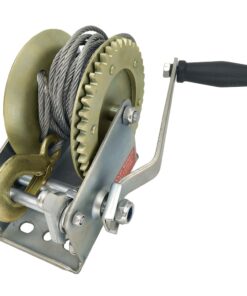 1BJY-HW-09S 2500lbs 수동 크랭크 윈치 (후크 및 10m/32ft 강철 케이블 포함), 보트, 트레일러 또는 ATV에 적합
