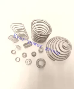 Resorte de compresión con clip de contacto de batería y resorte de torsión lineal de bobina de acero inoxidable
